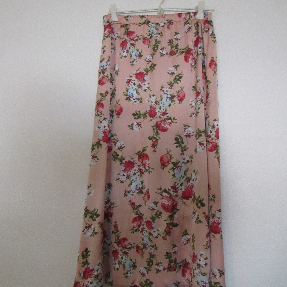 Pink Floral Skirt